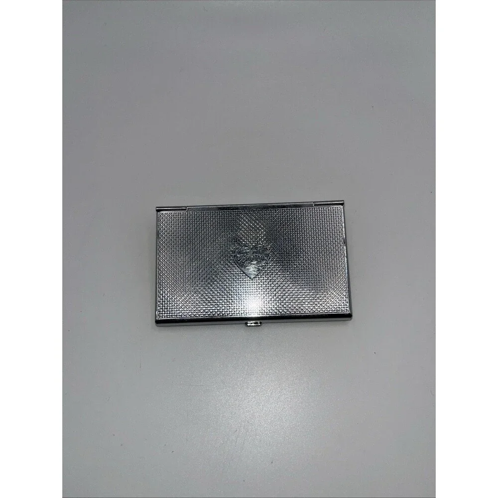 Brighton Snake Skin Business Card Holder Mirror Case Heart